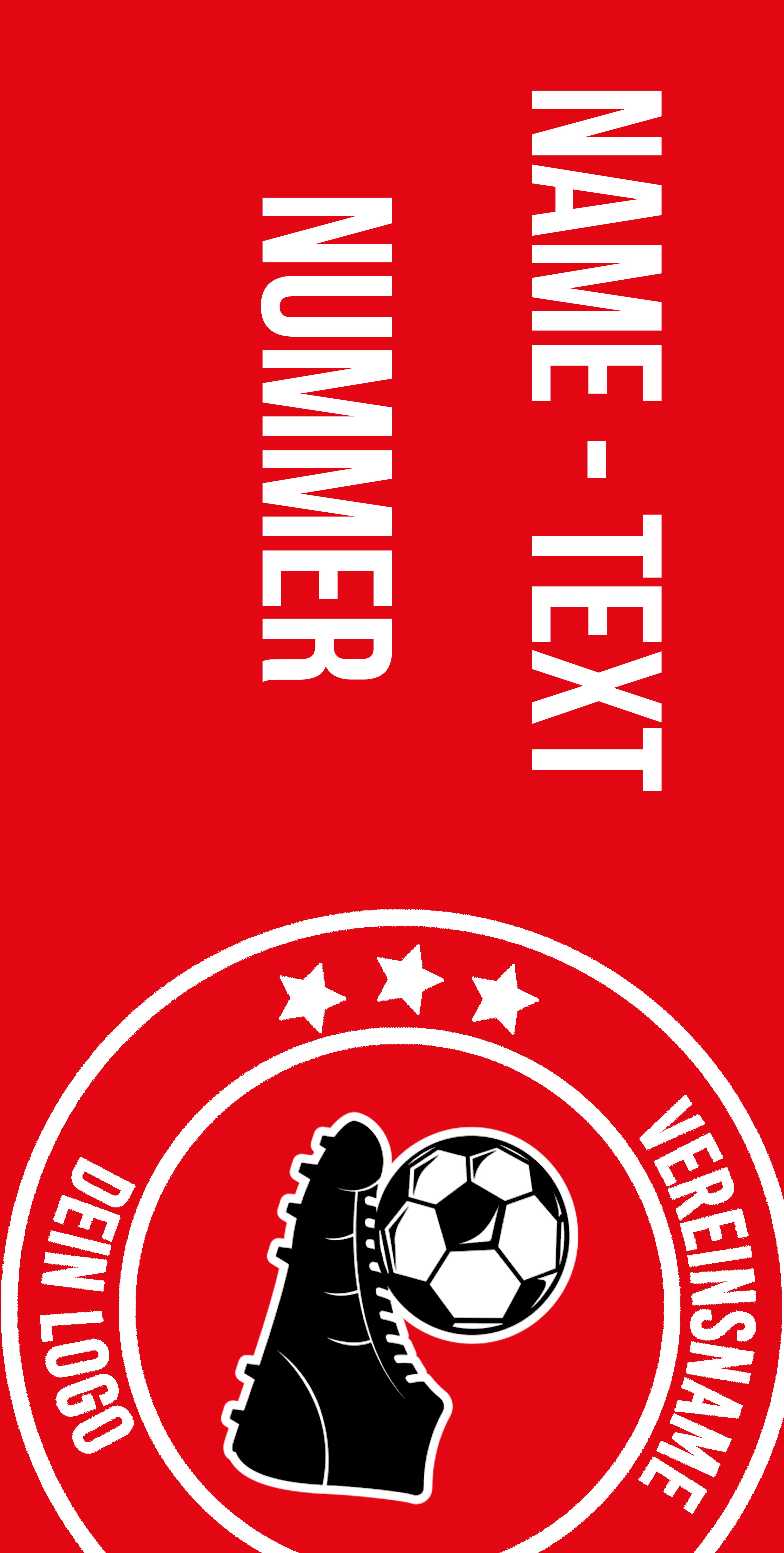 Fotohandtuch Frottehandtuch Design "Abseits" Rot