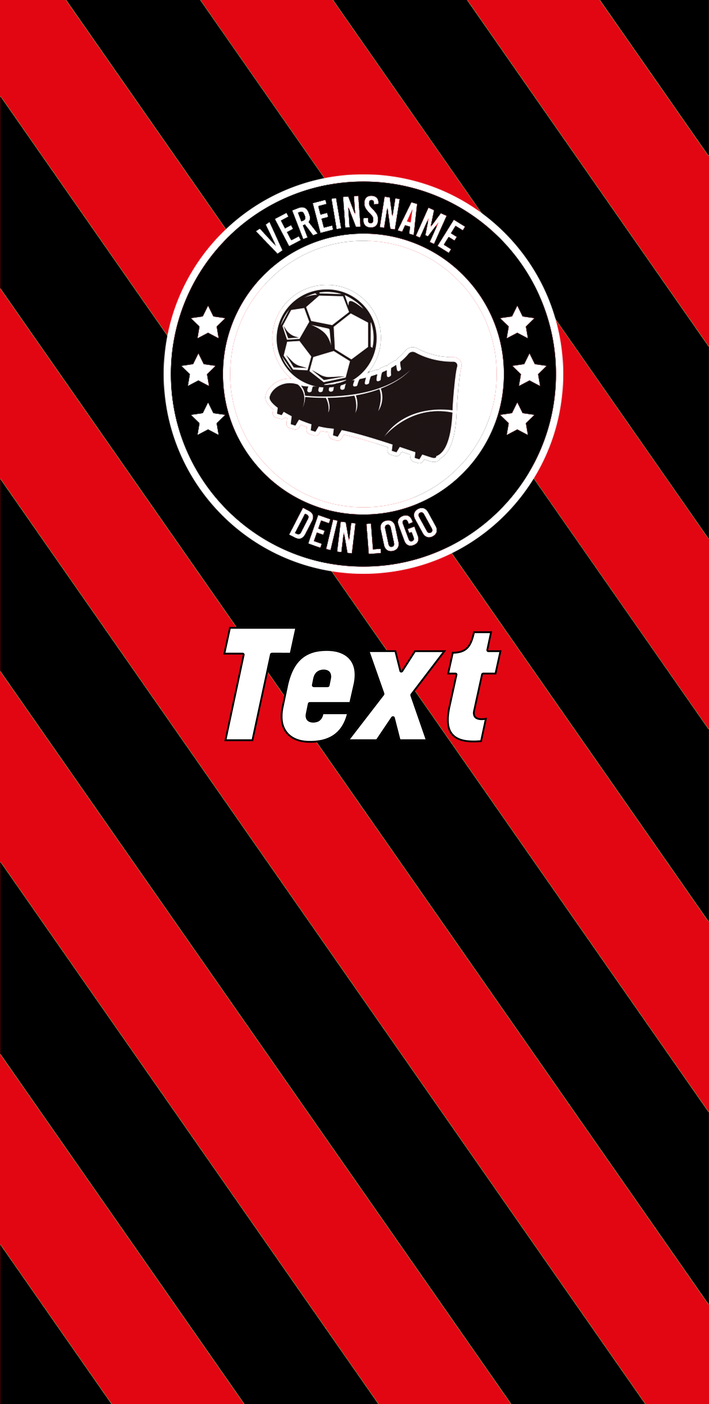 Fotohandtuch Frottehandtuch Design "Streifen" Rot -  Schwarz