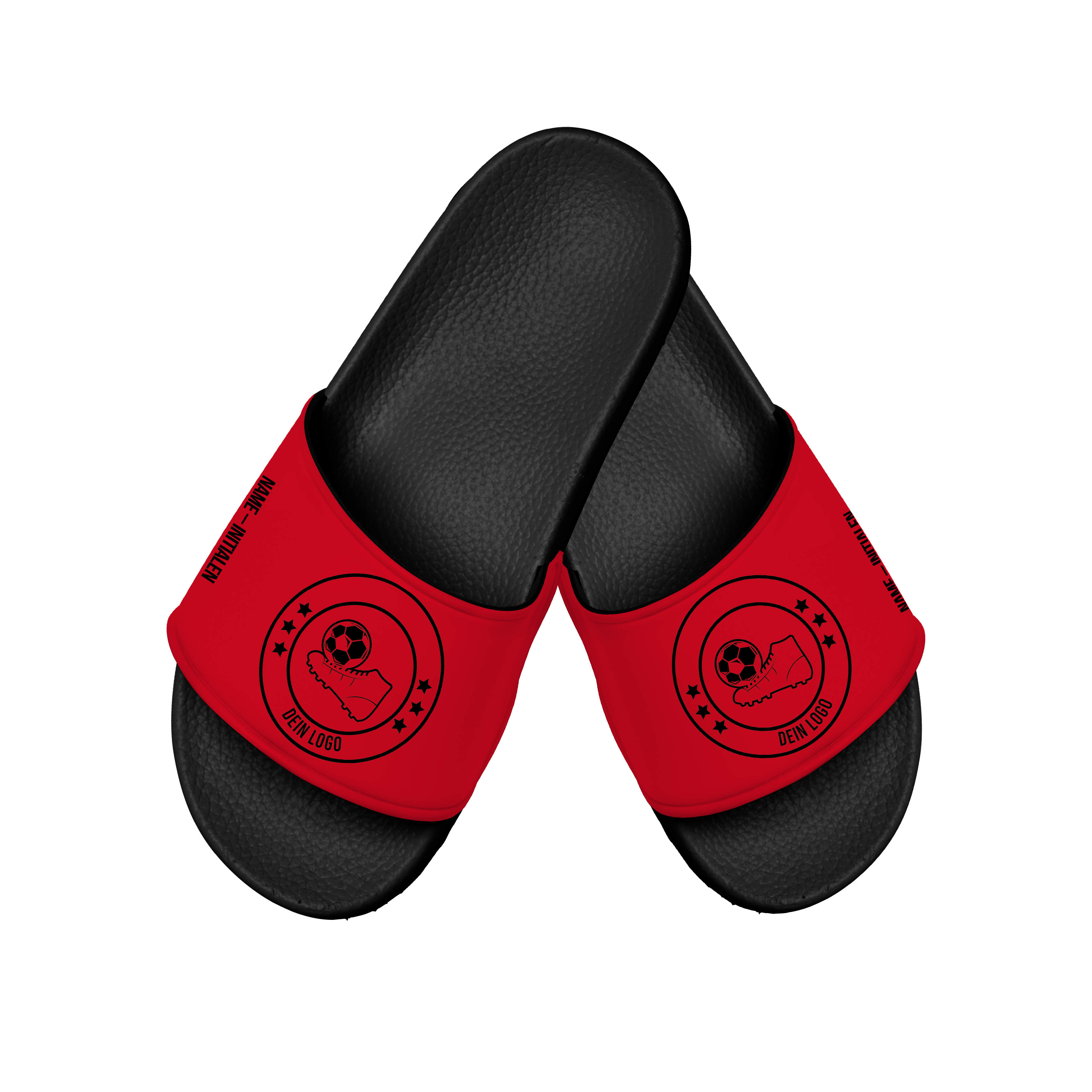 Badelatsche Teamsport Design "Classic" Rote Oberlasche